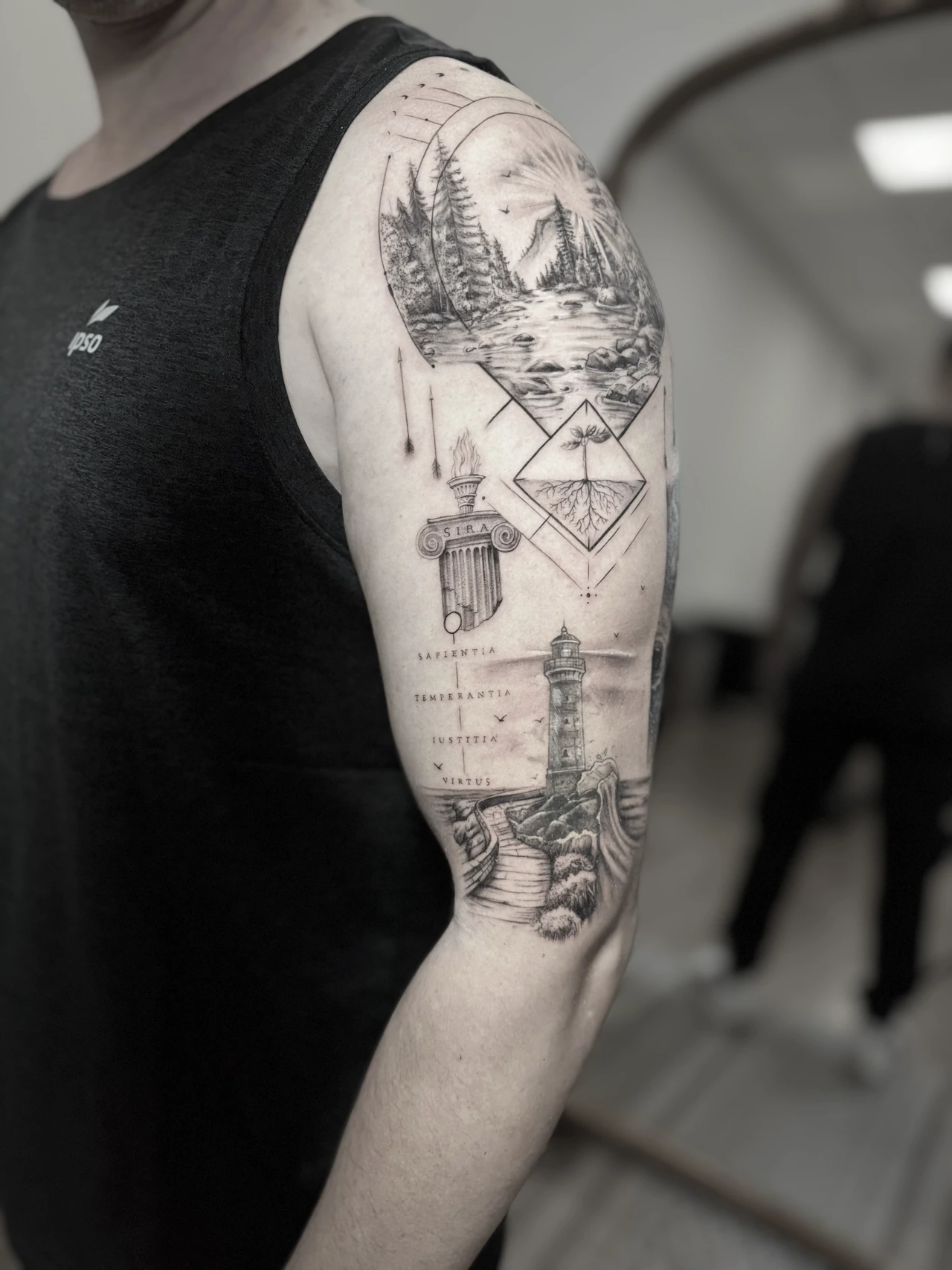 Tatuaje de autor de Guilhermo Gontijo, proyecto 9